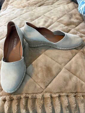 VERBENAS Tan Suede Espadrille Wedge for Women